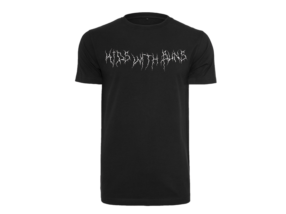 Metal logo T-shirt Black